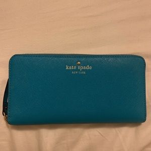 blue kate spade wallet